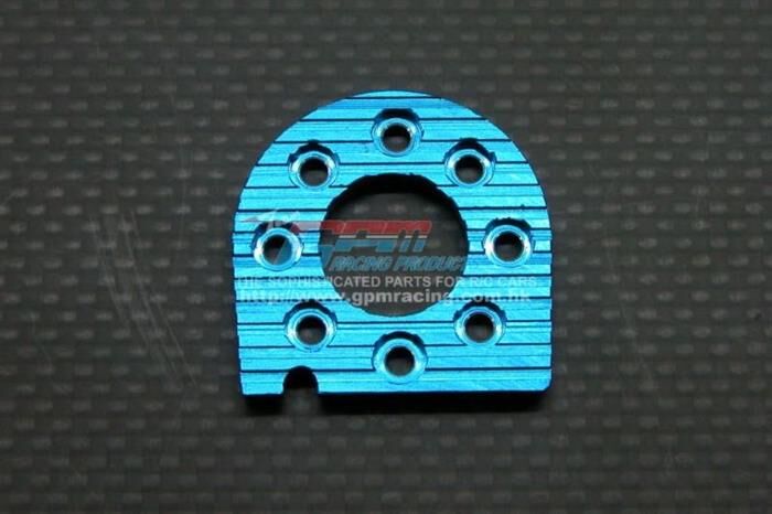 GPM Tamiya TT01 Aluminium Motorbefestigungsplatte blau / GPMTT018B