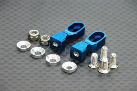 GPM Tamiya TT01 Aluminium Servobefestigung blau / GPMTT024B