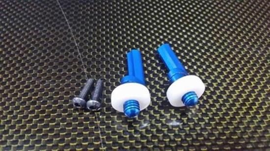 GPM Tamiya TT02 Aluminium Akkuhalter mit Kühlkörper blau / GPMTT20126B