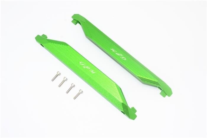 GPM TRAXXAS MAXX Aluminium Chassis-Seitenschutz grün / GPMTXMS014G