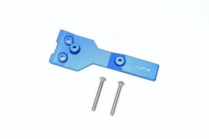 GPM TRAXXAS MAXX Aluminium Chassisplattestütze oben hinten blau / GPMTXMS016RB