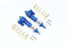 GPM TRAXXAS MAXX Aluminium L-Shape Piggy Back Dämpfer v/h 125mm blau / GPMTXMS125F/R/LBS