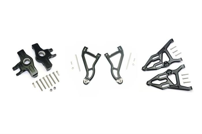 GPM TRAXXAS UDR Aluminium Aufhängung komplett Set vorn schwarz / GPMUDR2154A55BK