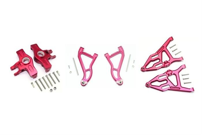 GPM TRAXXAS UDR Aluminium Aufhängung komplett Set vorn rot / GPMUDR2154A55R