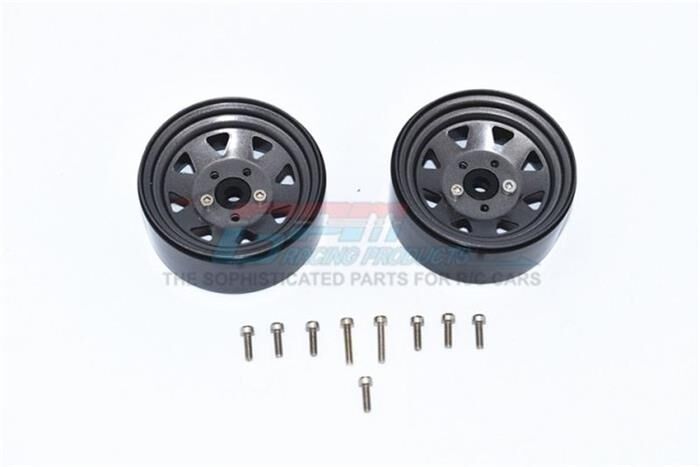 GPM TRAXXAS TRX-4 & 6 Aluminium Felge 1.9 grau/schwarz / GPMZSP052GS