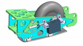Multiplex Einziehfahrwerk Lentus (Bausatz mit Ø70mm Rad) / 1-01759