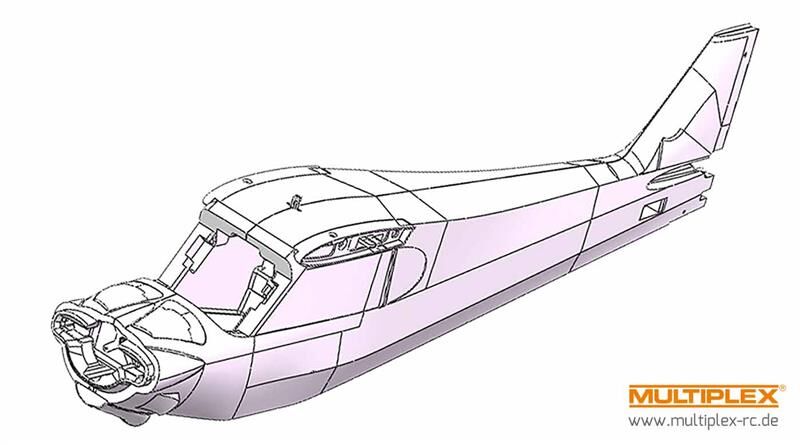 Multiplex RR Ersatzteil Ersatzteil Rumpf FunCub XL ND / 1-02059