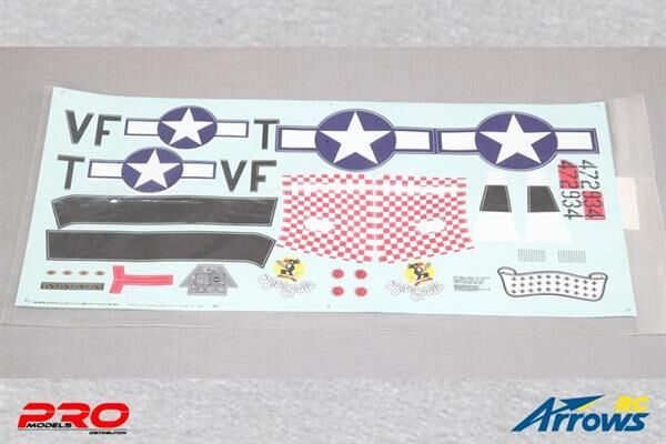 Arrows RC Decal set P-51 1100mm / AS-AH004P-013