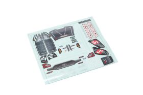 ARRMA 1:10 transparent Body mit Decals und Window Masks:...