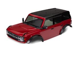 TRAXXAS Karo 2021 Ford Bronco rot lackiert + Anbau-Teile...