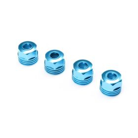 Losi Dämpferkappe unten Aluminium King blau (4...