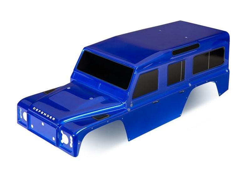 TRAXXAS TRX-4 Karo, Land Rover Defender, blau +Decals / TRX8011T