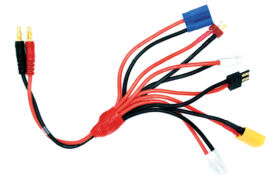 HRC Racing Ladekabel Multi 4mm Bullet zu Tamiya / Mini...