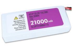 SLS LIPO Akku XTRON 21000mAh 6S1P 22,2V 15C/30C /...