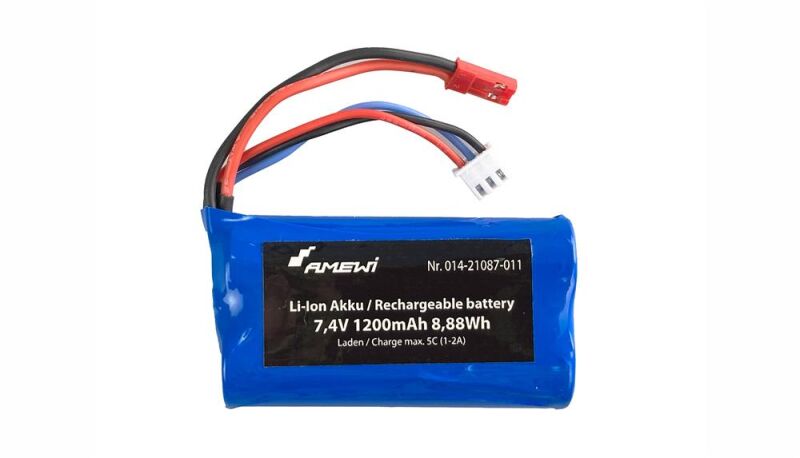 AMEWI LiIon Akku 1200mAh mit BEC Stecker / 014-21087-011