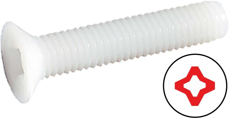 Robbe Modellsport NYLONSCHRAUBEN M4/40MM SENKKOPF KREUZSCHLITZ 10STK. / 50991010
