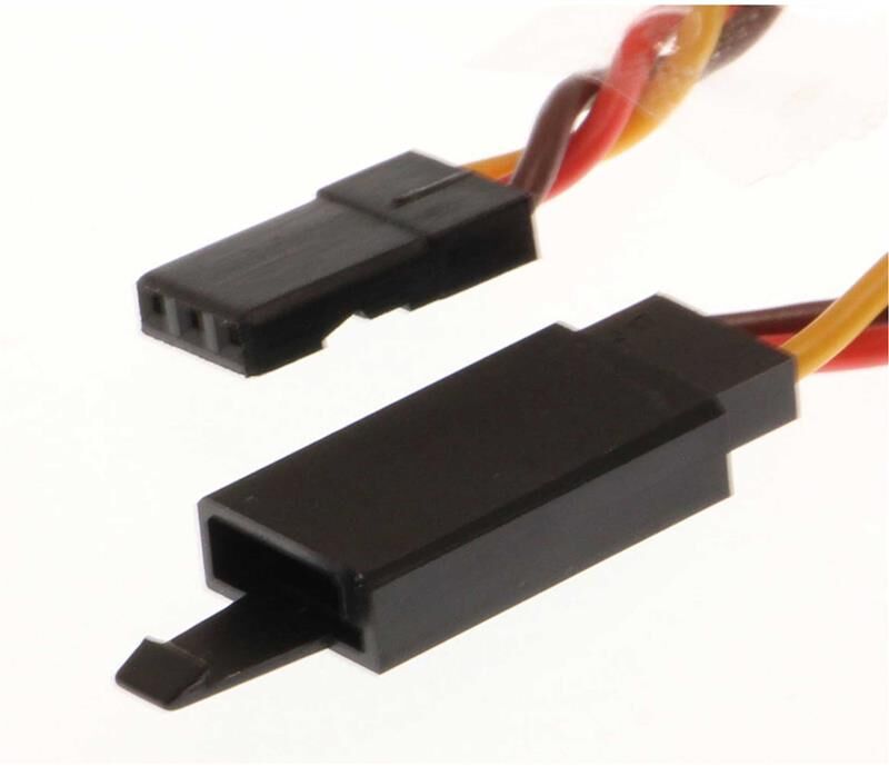 Robbe Modellsport Verlängerungskabel Graupner verdrillt 100mm 22AWG/0,32MM² mit Steckersicherung 1Stk. / 46123