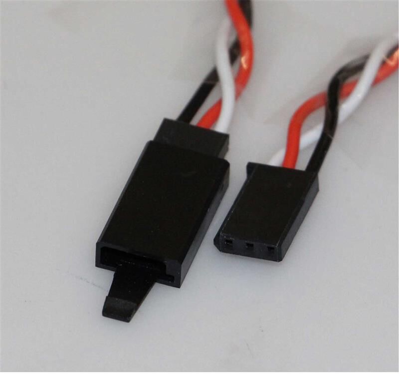 Robbe Modellsport VERLÄNGERUNGSKABEL FUTABA VERDRILLT 100mm 22AWG/0,32MM² MIT STECKERSICHERUNG 1STK. / 46111