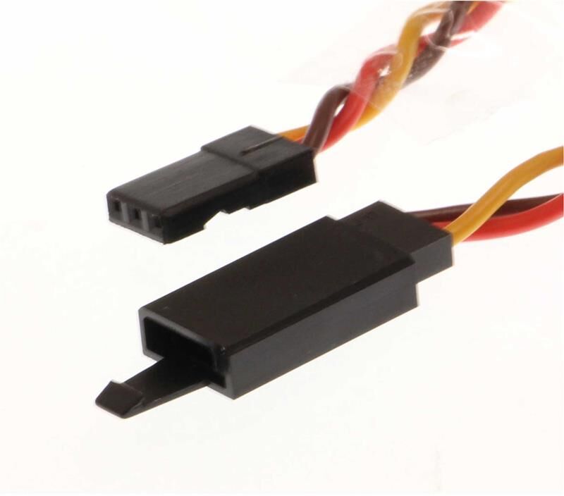 Robbe Modellsport Verlängerungskabel Graupner verdrillt 200mm 22AWG/0,32MM² mit Steckersicherung 1Stk. / 46124