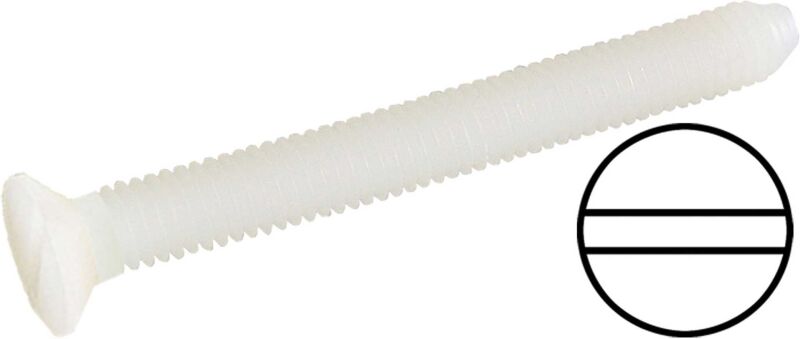 Robbe Modellsport NYLONSCHRAUBEN M5/40MM SENKKOPF MIT SCHLITZ 10Stk. / 50991008