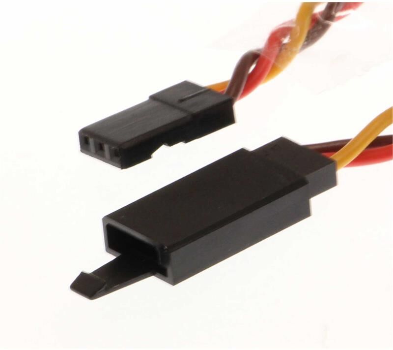 Robbe Modellsport Verlängerungskabel Graupner verdrillt 750mm 22AWG/0,32MM² mit Steckersicherung 1Stk. / 46128