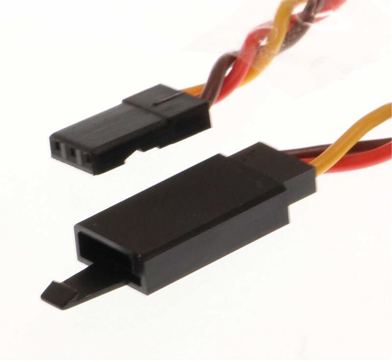 Robbe Modellsport Verlängerungskabel Graupner verdrillt 600mm 22AWG/0,32MM² mit Steckersicherung 1Stk. / 46127