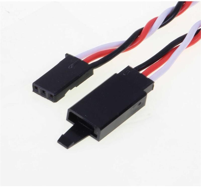 Robbe Modellsport Verlängerungskabel Futaba verdrillt 600mm 22AWG/0,32MM² mit Steckersicherung 1Stk. / 46115