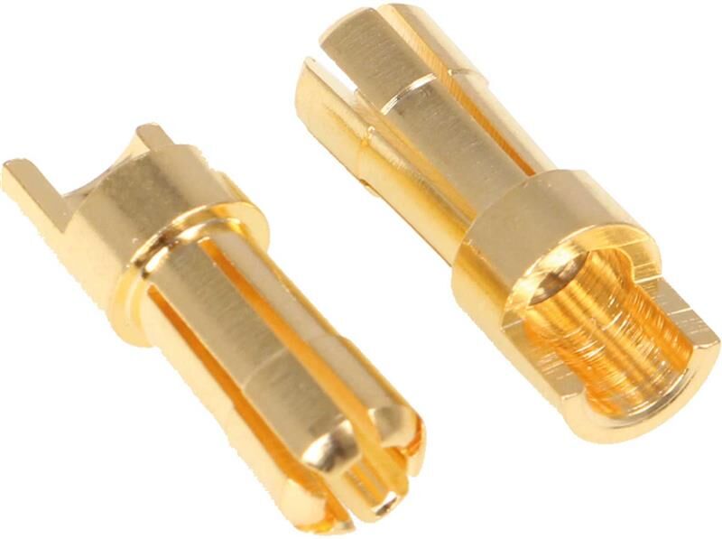 Robbe Modellsport Goldkontakt Stecksystem 5,5mm Stecker 5Stk. / 40038