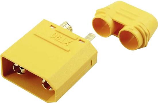 Robbe Modellsport XT-90 S Stecker mit Lötpin Abdeckung 5Stk. (Kontakt = Stecker) / 40042