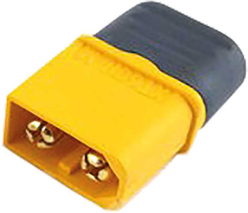 Robbe Modellsport XT-60 Stecker mit Lötpin Abdeckung 5Stk. (Kontakt = Stecker) / 40052