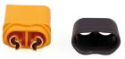 Robbe Modellsport XT-60 Stecker mit Lötpin Abdeckung 5Stk. (Kontakt = Stecker) / 40052
