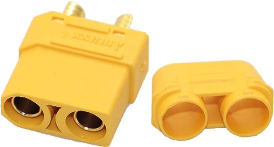 Robbe Modellsport XT-90 Buchsen mit Lötpin Abdeckung 5Stk. (Kontakt = Buchse) / 40043