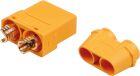 Robbe Modellsport XT-90 Buchsen mit Lötpin Abdeckung 5Stk. (Kontakt = Buchse) / 40043