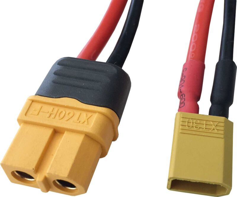 Robbe Modellsport Ladekabel für ISDT/SKYRC XT-30 Stecker Ladegerätseite = XT-60 Buchse,500MM, 14AWG 1Stk. / 46192