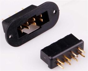 Robbe Modellsport MPX 8-Pin Steckverbindung 2 Paare Stecker + Buchse / 40055