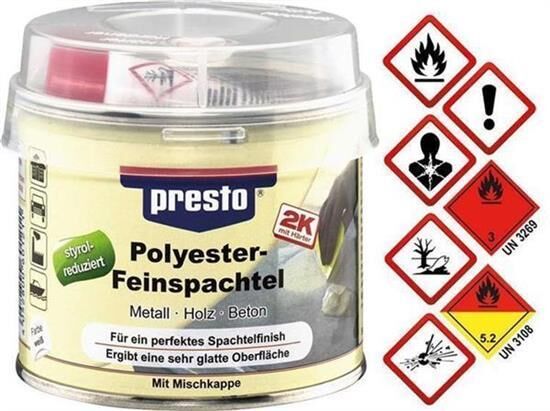 PRESTO FLEX POLYESTER FEINSPACHTEL 250G / 601211