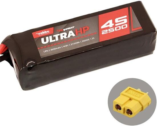 Robbe Modellsport RO-POWER ULTRA HP 2500MAH 14,8 VOLT 4S 25(50)C LIPO AKKU / 7340