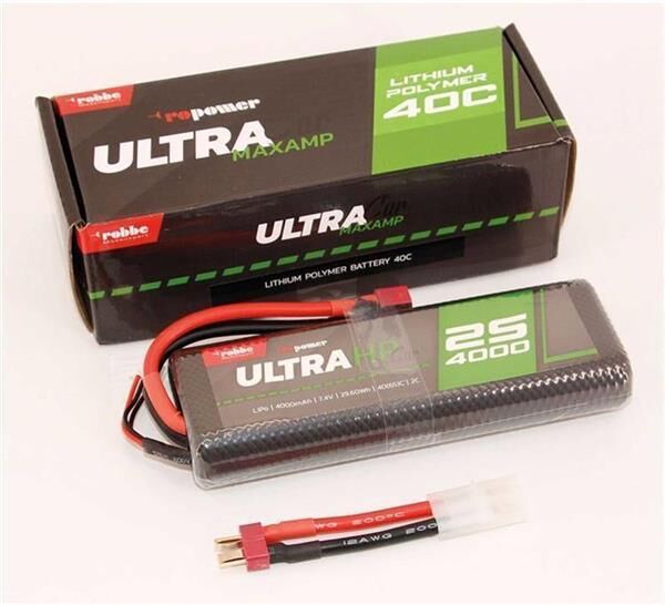 Robbe Modellsport RO-POWER ULTRA HP CAR 4000MAH 7,4 VOLT 2S 40(65)C LIPO AKKU / 7382