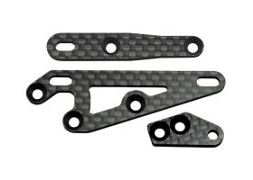 Axial XR10 Carbon Fiber F/R Servo Mounts and Steering Arm...