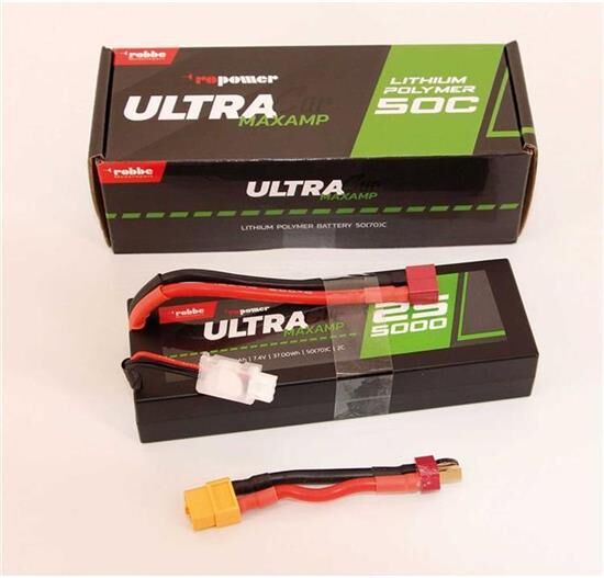 Robbe Modellsport RO-POWER ULTRA MAXAMP CAR 5000MAH 7,4 VOLT 2S 35(70)C LIPO AKKU / 7383