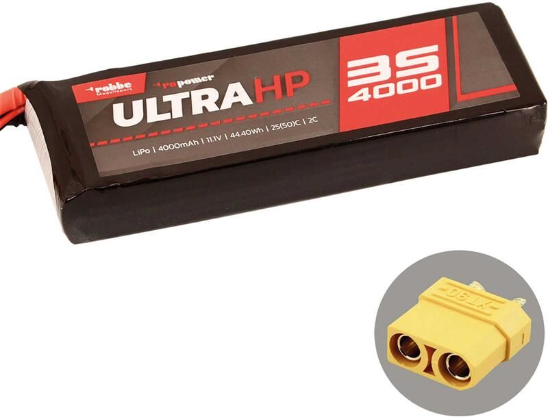 Robbe Modellsport RO-POWER ULTRA HP 4000MAH 11,1 VOLT 3S 25(50)C LIPO AKKU / 7344