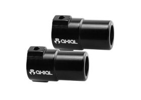 Axial XR10 Aluminum Straight Axle Adapters (Black) (2pcs)...