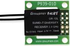 GRAUPNER GR-12L SUMD+T 2 Antennen PCB Empfänger / S1045