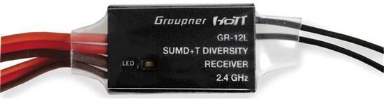 GRAUPNER GR-12L SUMD+T 2 Antennen 2.4 GHz Empfänger / S1051