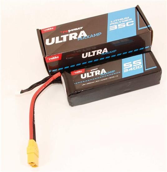 Robbe Modellsport RO-POWER ULTRA MAXAMP 3400MAH 18,5 VOLT 5S 35(70)C LIPO AKKU / 7378