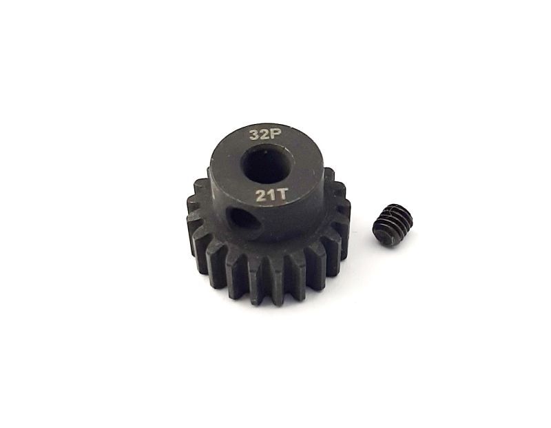 H-SPEED Ritzel 21 Zähne 32dp, 5mm Stahl (M0.8) / HSPX221
