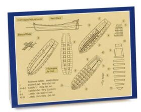 Krick Ruderboot 70 mm Holz/Metallbausatz / 62175