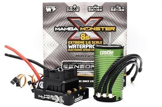 Castle Creations MAMBA MONSTER X 8S 33.6V ESC 1717-1650KV SENSORED MOTOR / CC-010-0165-02