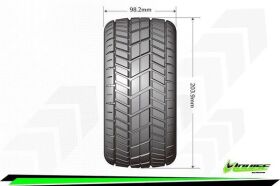 LOUISE MFT X-ROCKET Arrma - Kraton 8S / Outcast 8S Sport Black Wheels Hex 24mm / LR-T3295BM