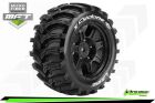 LOUISE MFT X-CYCLONE KRATON 8S Serie Tire Set Mounted Sport Black Wheels Hex 24mm / LR-T3298BM